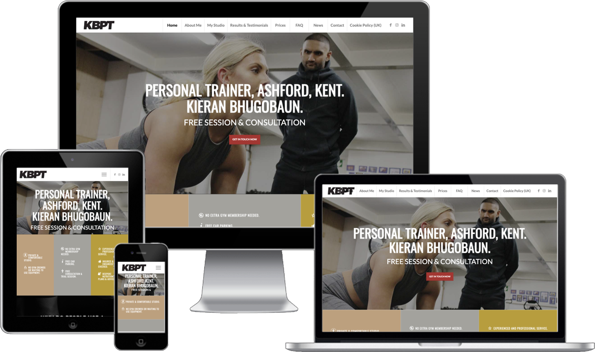 Personal Trainer Ashford website