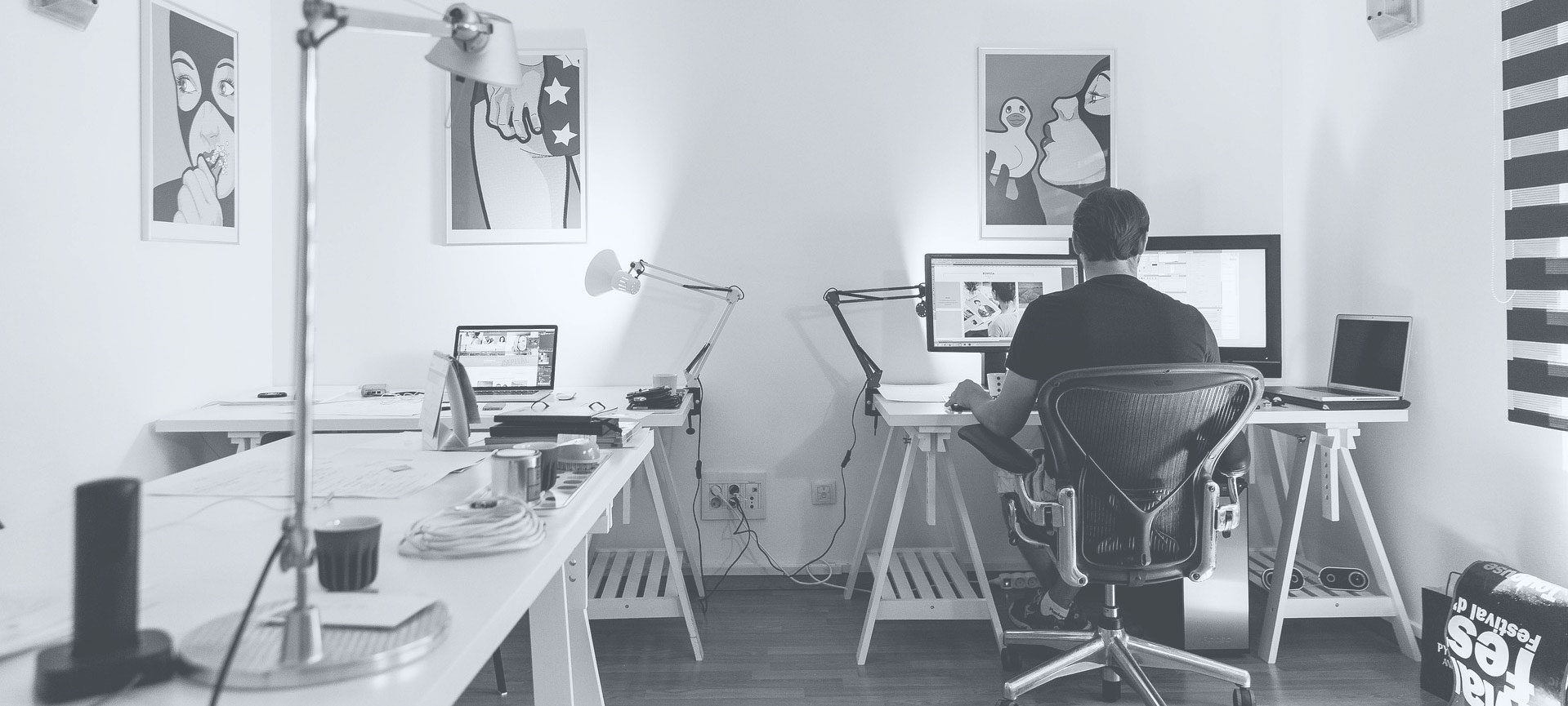 Ashford Web Services designer at work