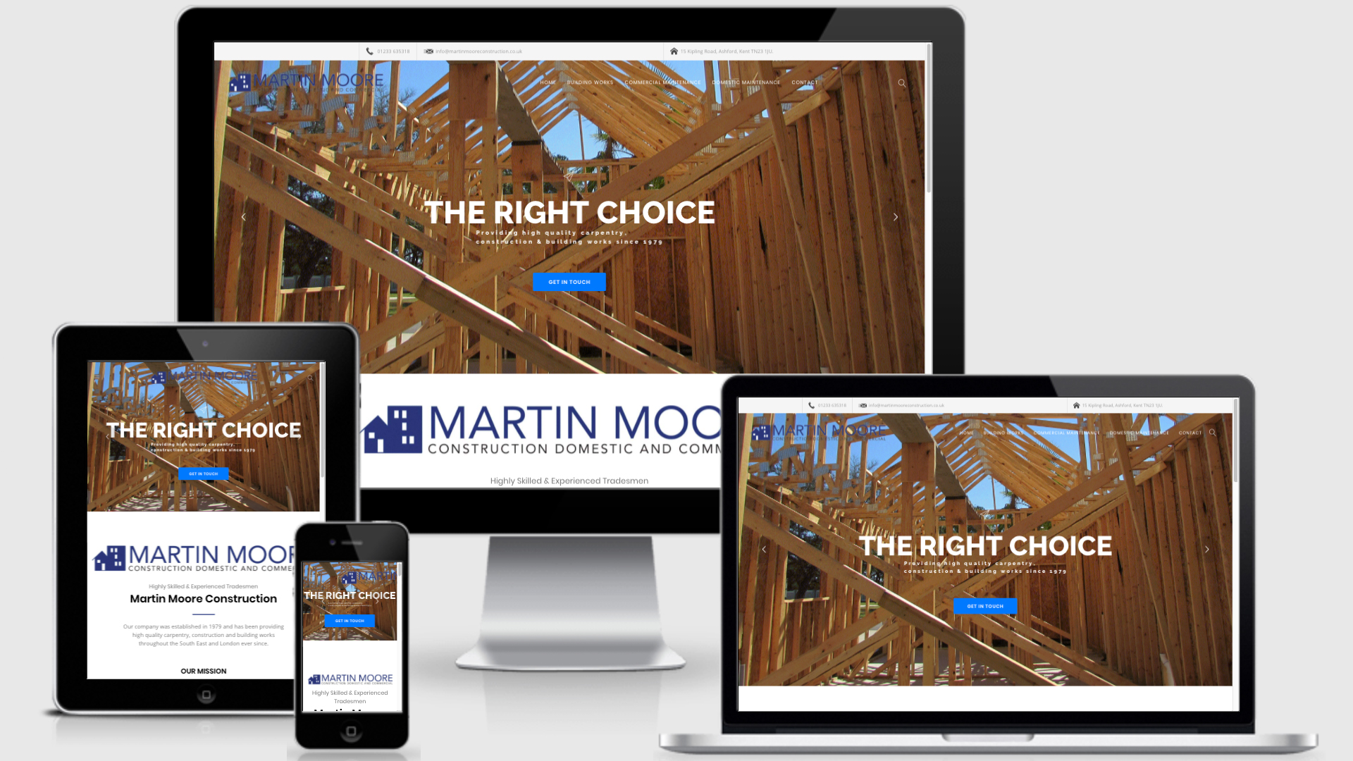 Web Design Ashford Kent | Martin Moore Construction
