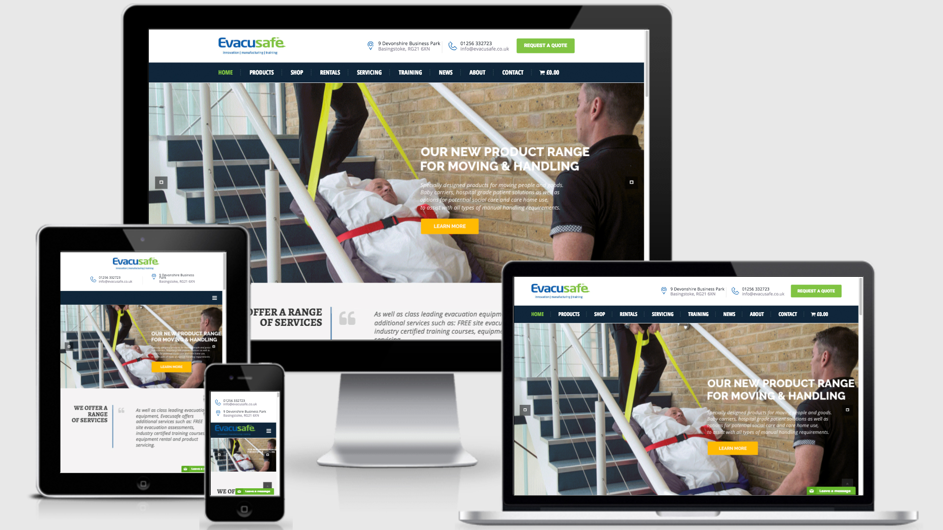 Web Design Ashford Kent | Evacusafe UK Ltd.