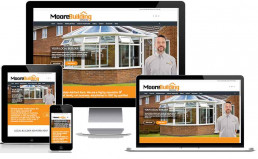 Moore Building Services Website Homepage Design